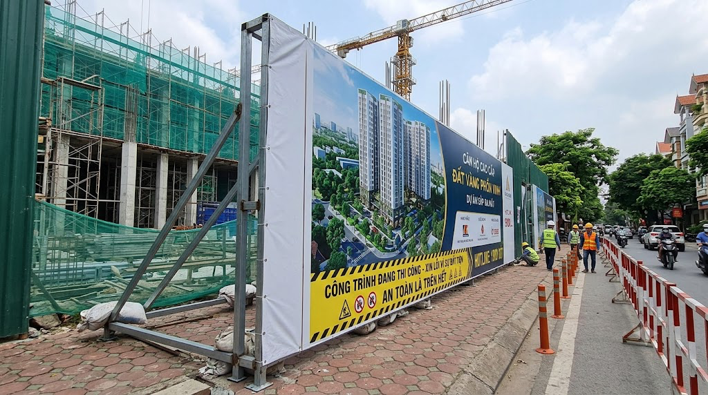 Thi công Hoarding, Hàng Rào công trình tại Đà Lạt